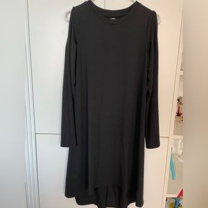 Massimo Black Dress with Cut-Out Shoulders